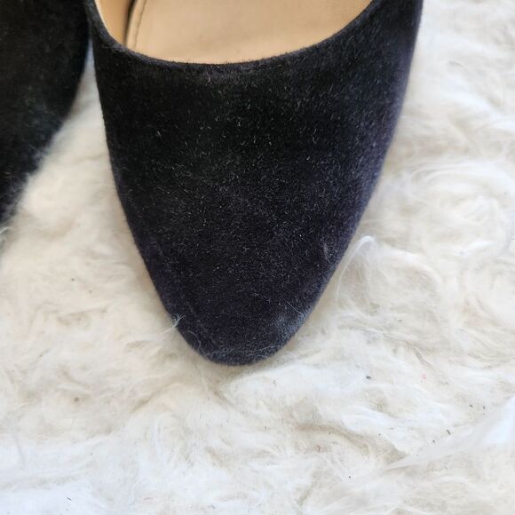 Cole haan black suede block heel pumps 8.5B - Picture 7 of 11